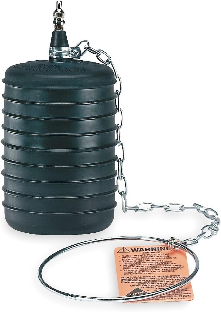 Cherne 270040 4-Inch Rubber Test Ball Pipe Plug for Drain and Waste Systems - Image 1